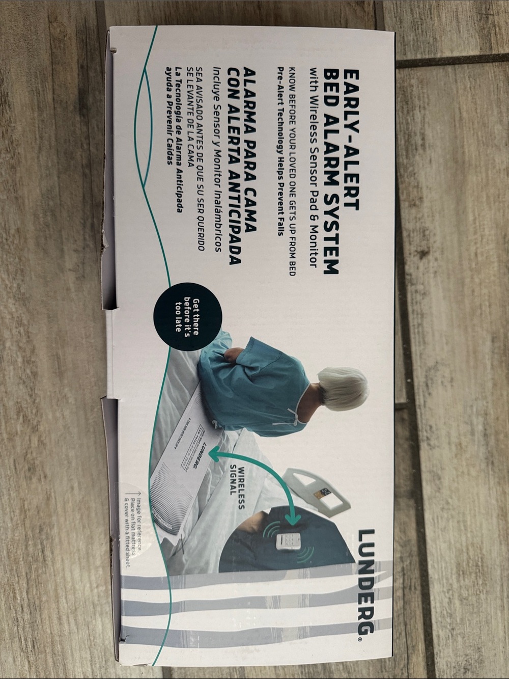 Early-Alert Bed Alarm System - White